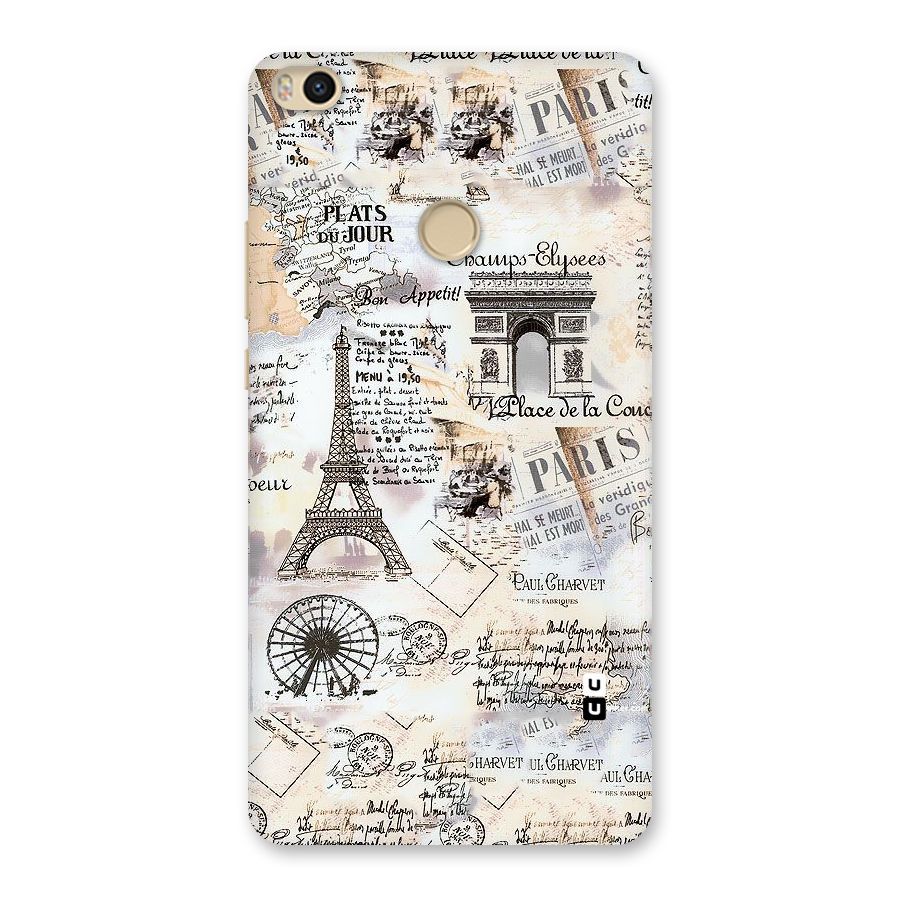 Paris Paper Back Case for Mi Max 2