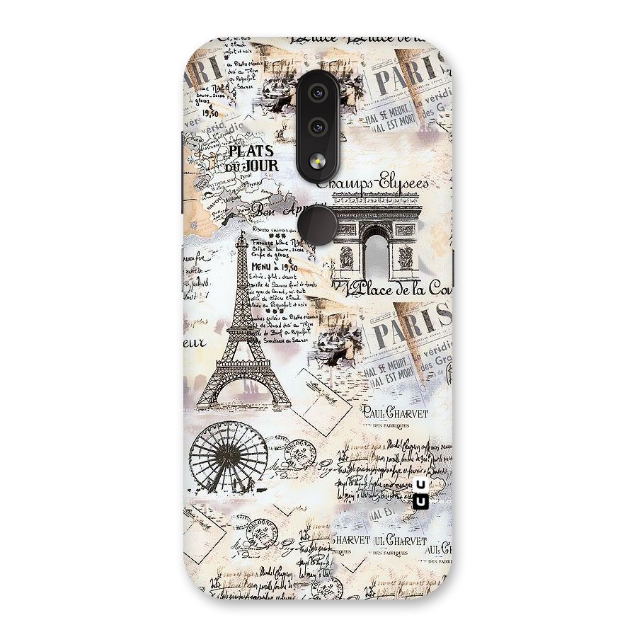 Paris Paper Back Case for Nokia 4.2