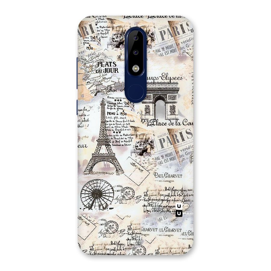 Paris Paper Back Case for Nokia 5.1 Plus