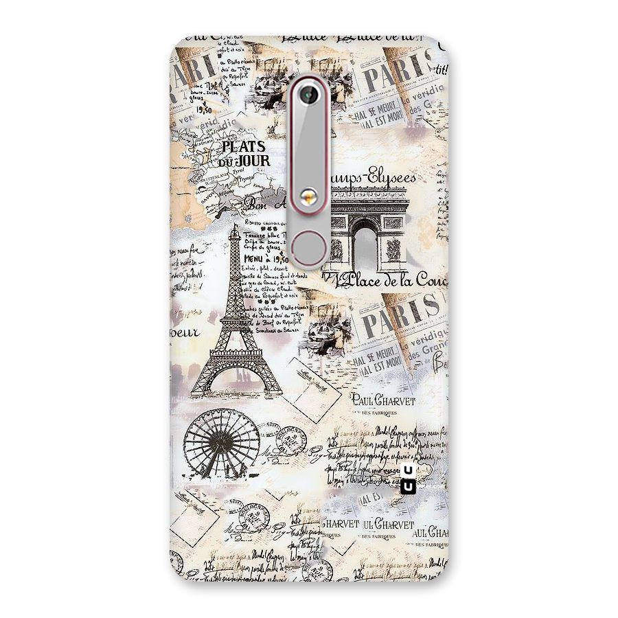 Paris Paper Back Case for Nokia 6.1