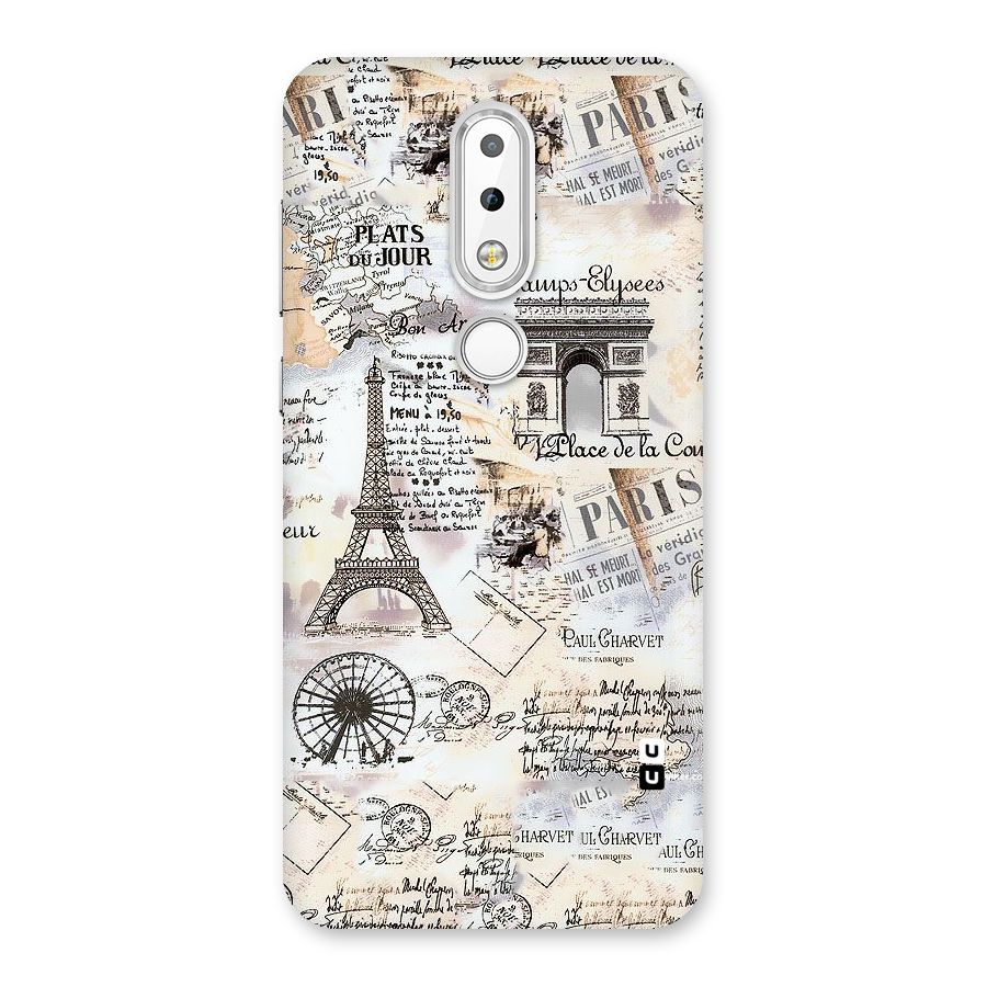 Paris Paper Back Case for Nokia 6.1 Plus