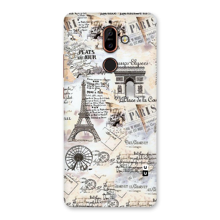 Paris Paper Back Case for Nokia 7 Plus