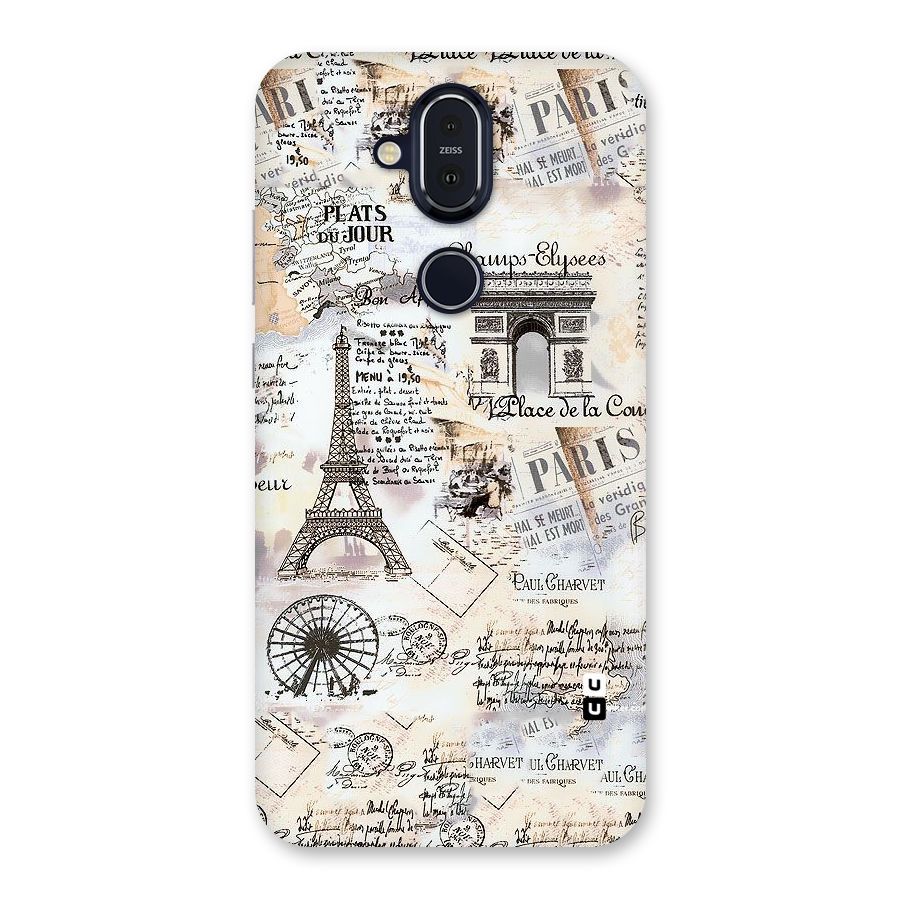 Paris Paper Back Case for Nokia 8.1