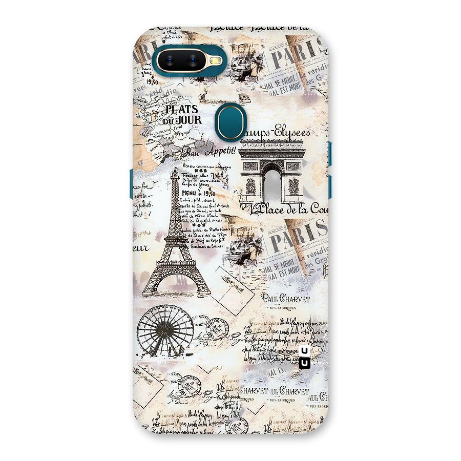 Paris Paper Back Case for Oppo A11k
