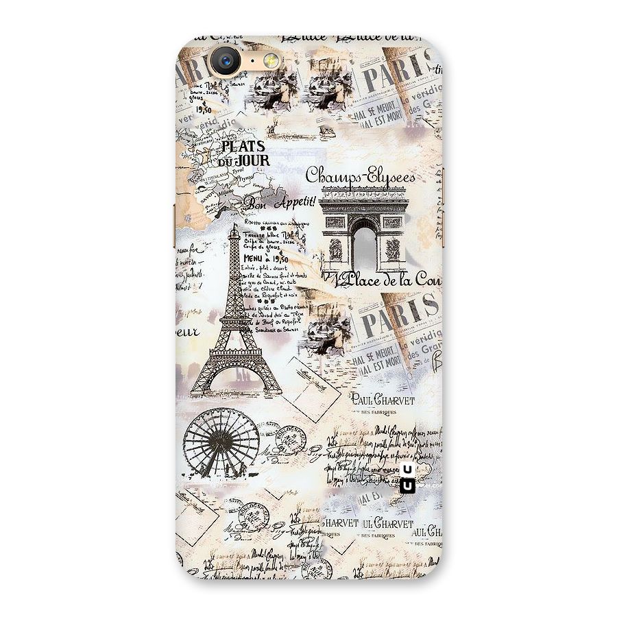 Paris Paper Back Case for Oppo A57