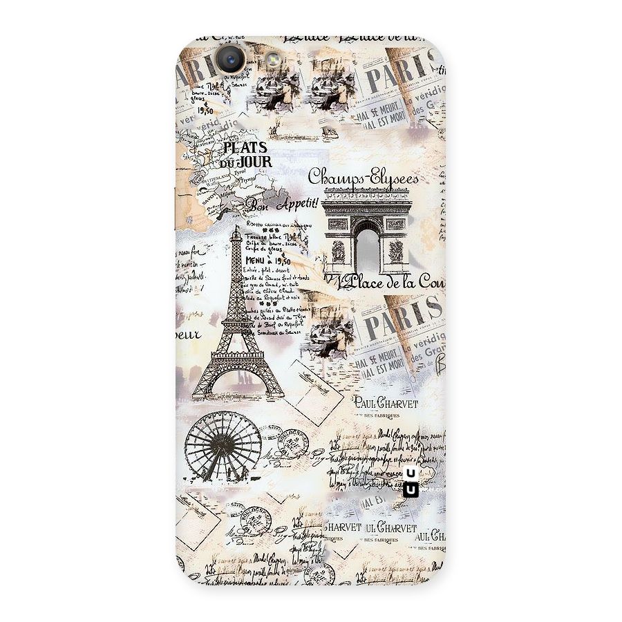 Paris Paper Back Case for Oppo A59