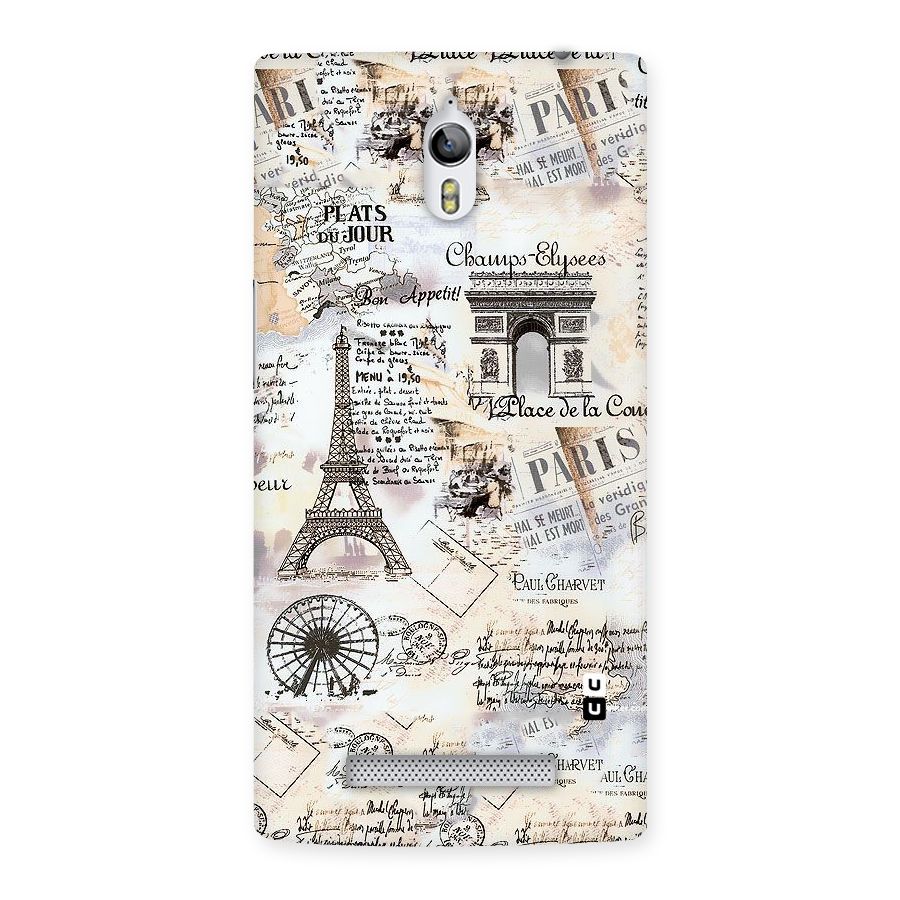 Paris Paper Back Case for Oppo Find 7