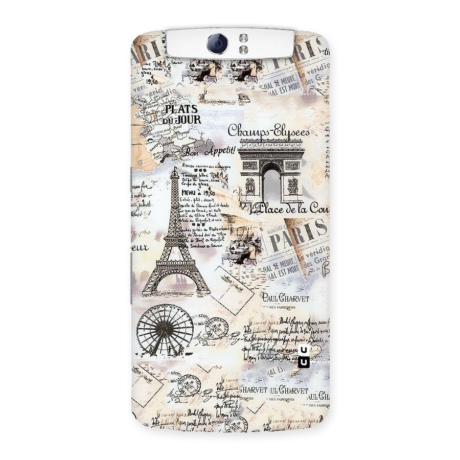 Paris Paper Back Case for Oppo N1
