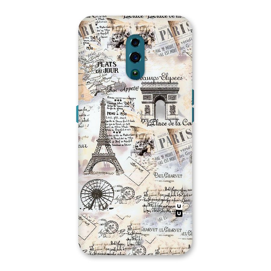 Paris Paper Back Case for Oppo Reno