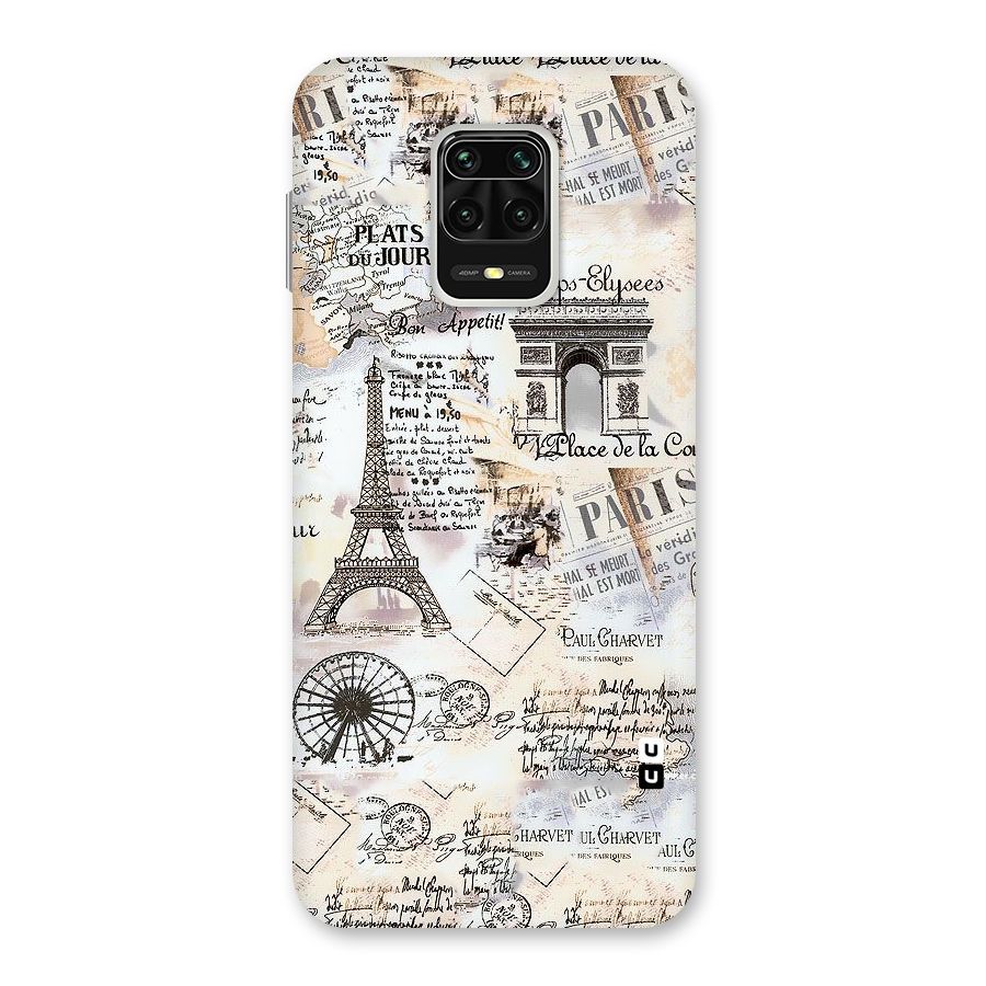 Paris Paper Back Case for Poco M2 Pro