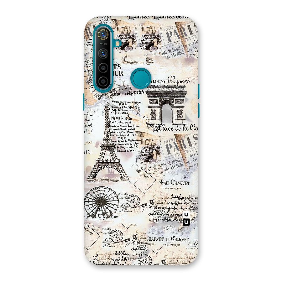 Paris Paper Back Case for Realme 5i