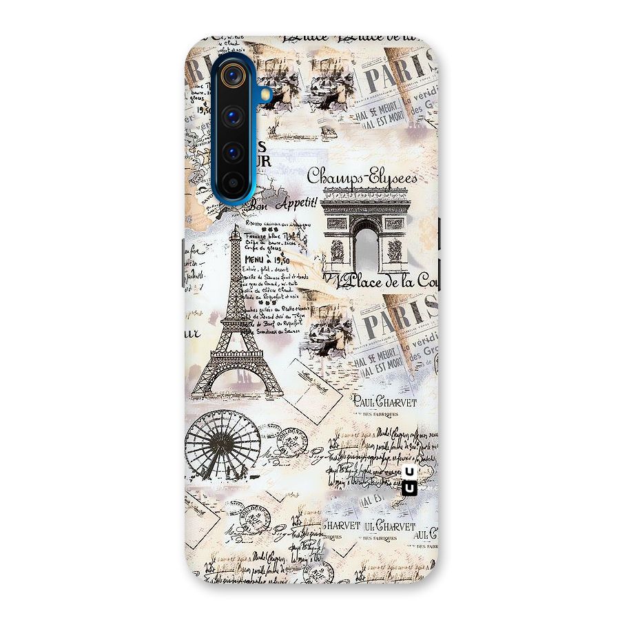 Paris Paper Back Case for Realme 6 Pro