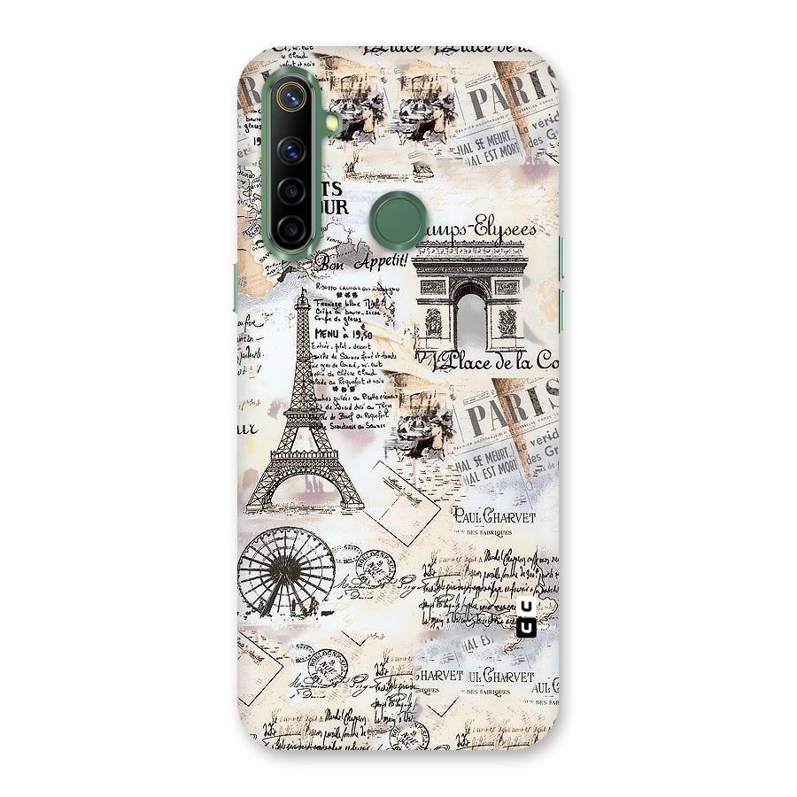 Paris Paper Back Case for Realme Narzo 10