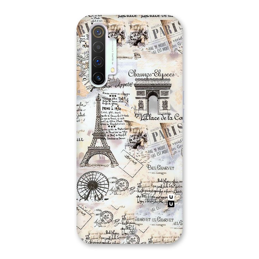 Paris Paper Back Case for Realme X3