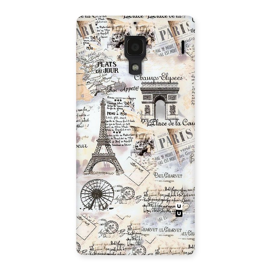 Paris Paper Back Case for Redmi 1S