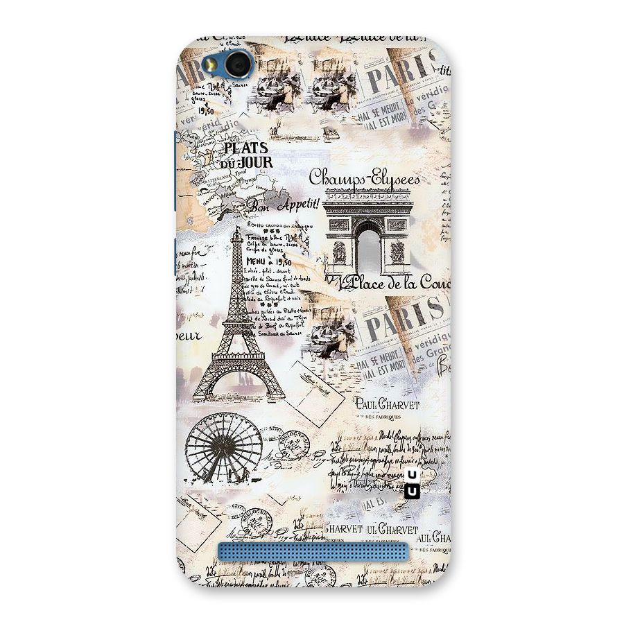 Paris Paper Back Case for Redmi 5A