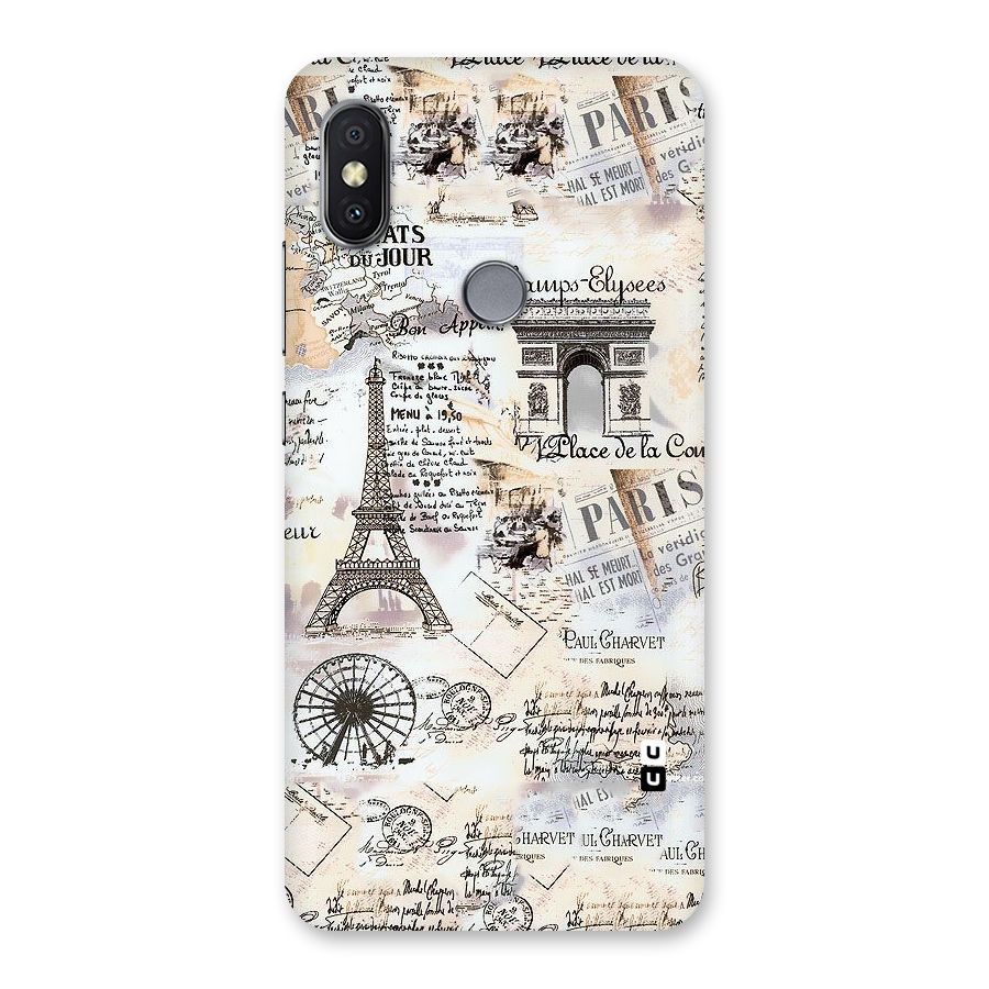 Paris Paper Back Case for Redmi Y2