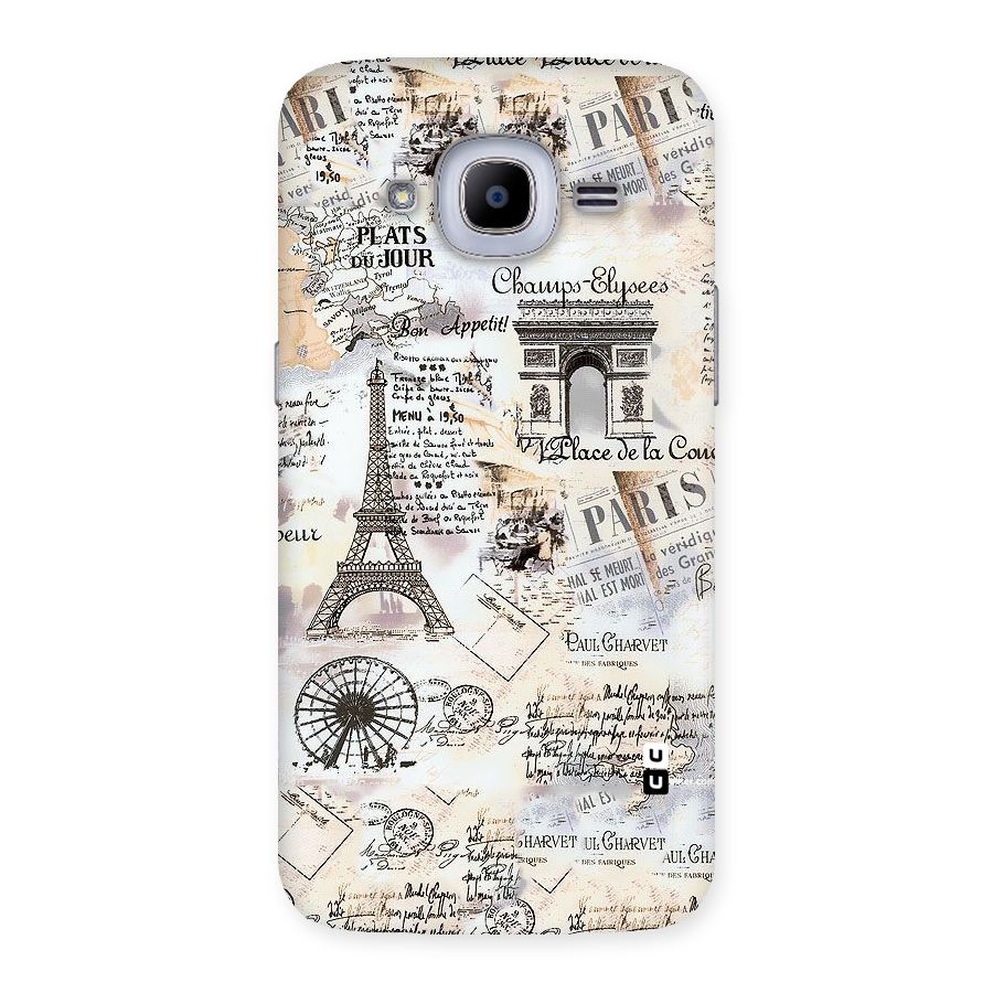 Paris Paper Back Case for Samsung Galaxy J2 2016