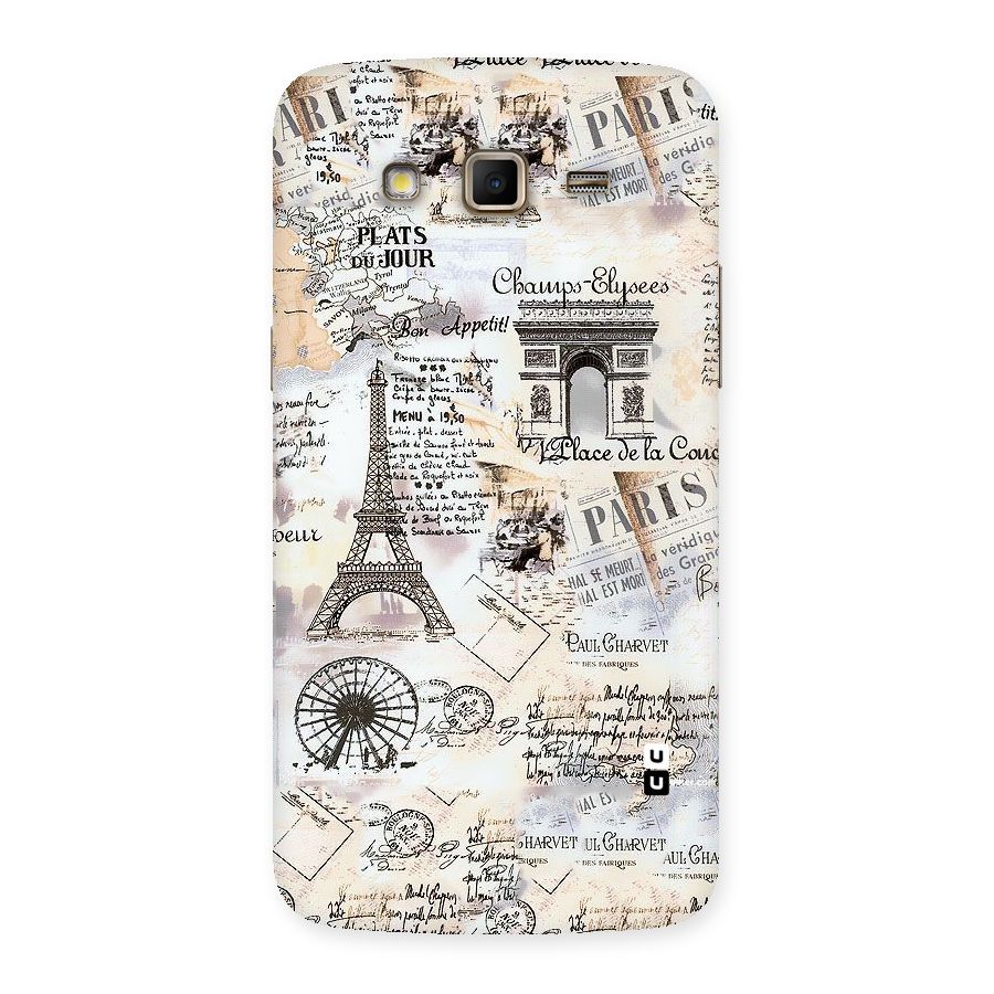 Paris Paper Back Case for Samsung Galaxy Grand 2