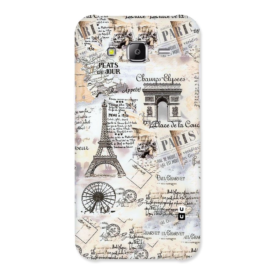 Paris Paper Back Case for Samsung Galaxy J2 Prime