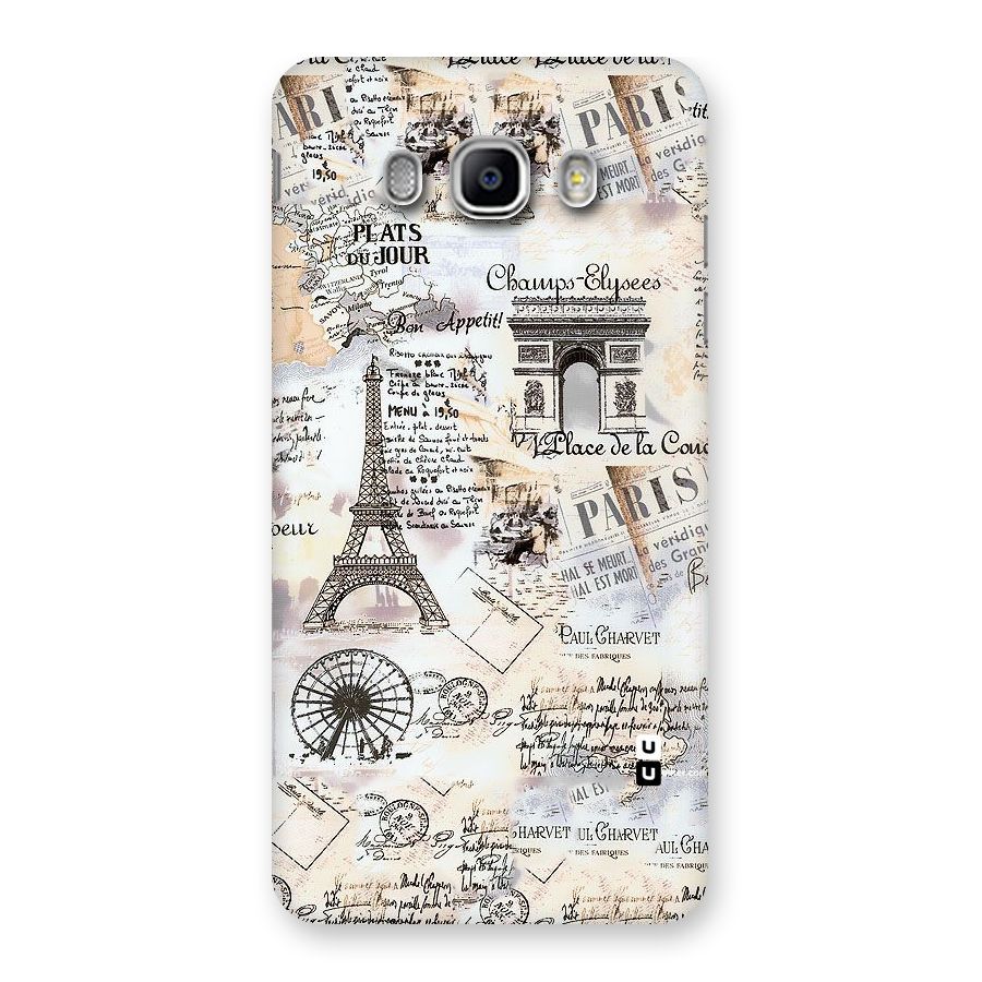 Paris Paper Back Case for Samsung Galaxy J5 2016