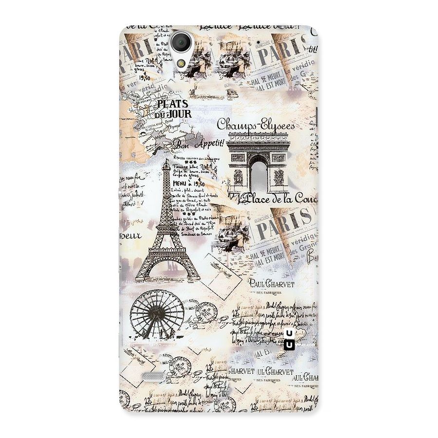 Paris Paper Back Case for Sony Xperia C4