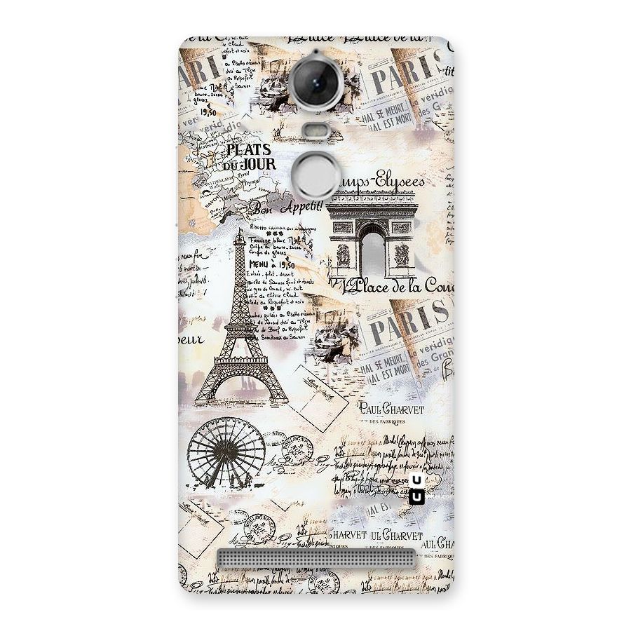 Paris Paper Back Case for Vibe K5 Note