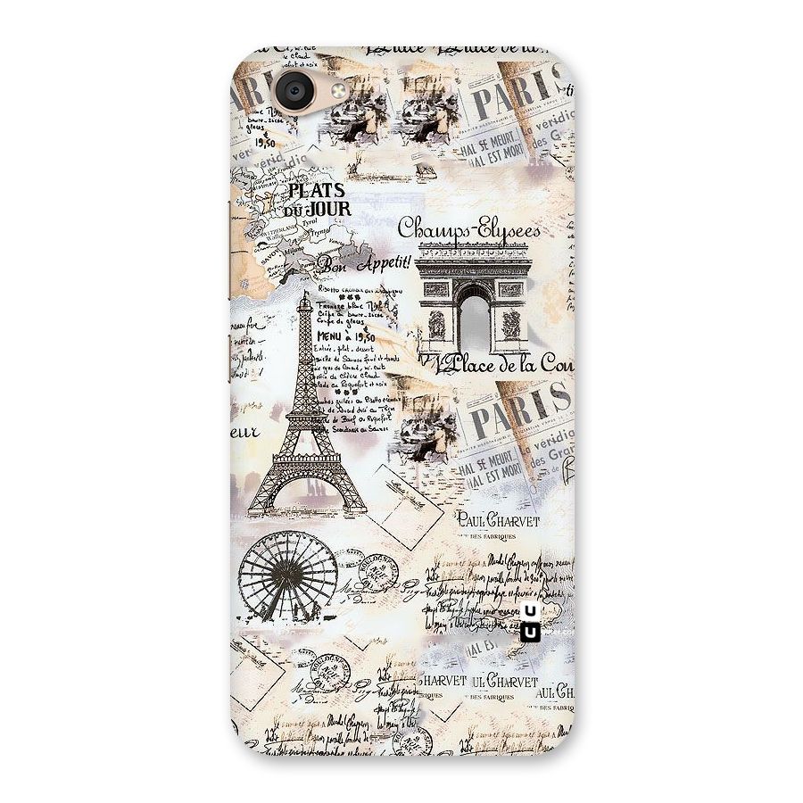 Paris Paper Back Case for Vivo V5 Plus