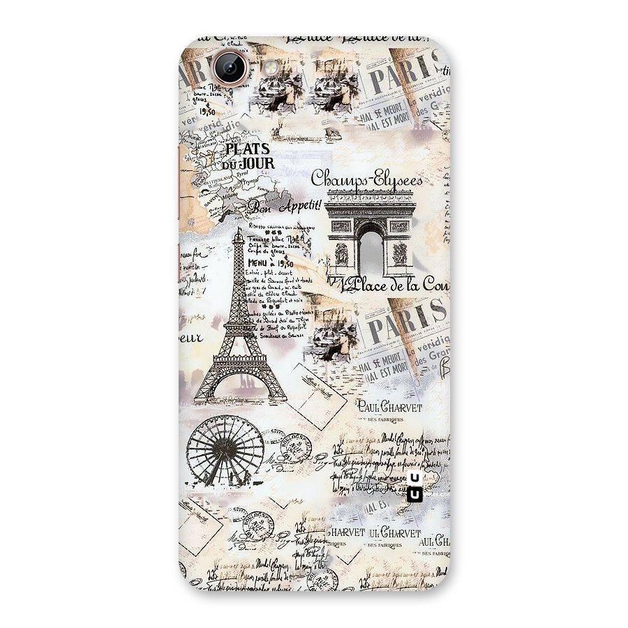 Paris Paper Back Case for Vivo Y71i