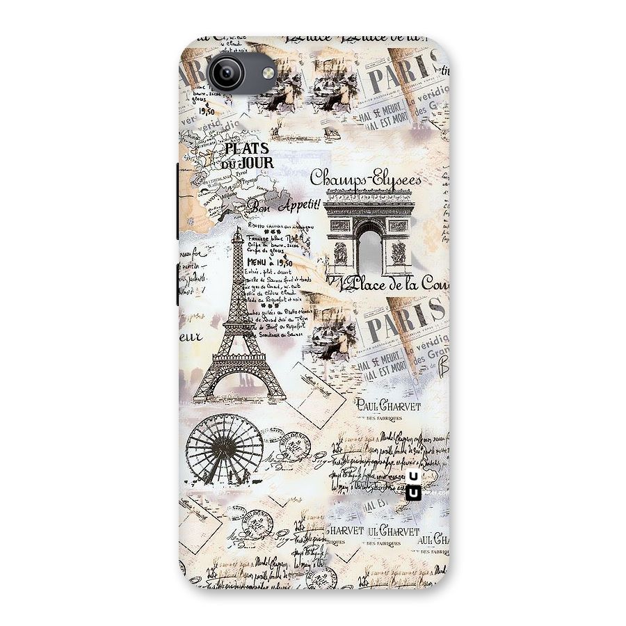 Paris Paper Back Case for Vivo Y81i