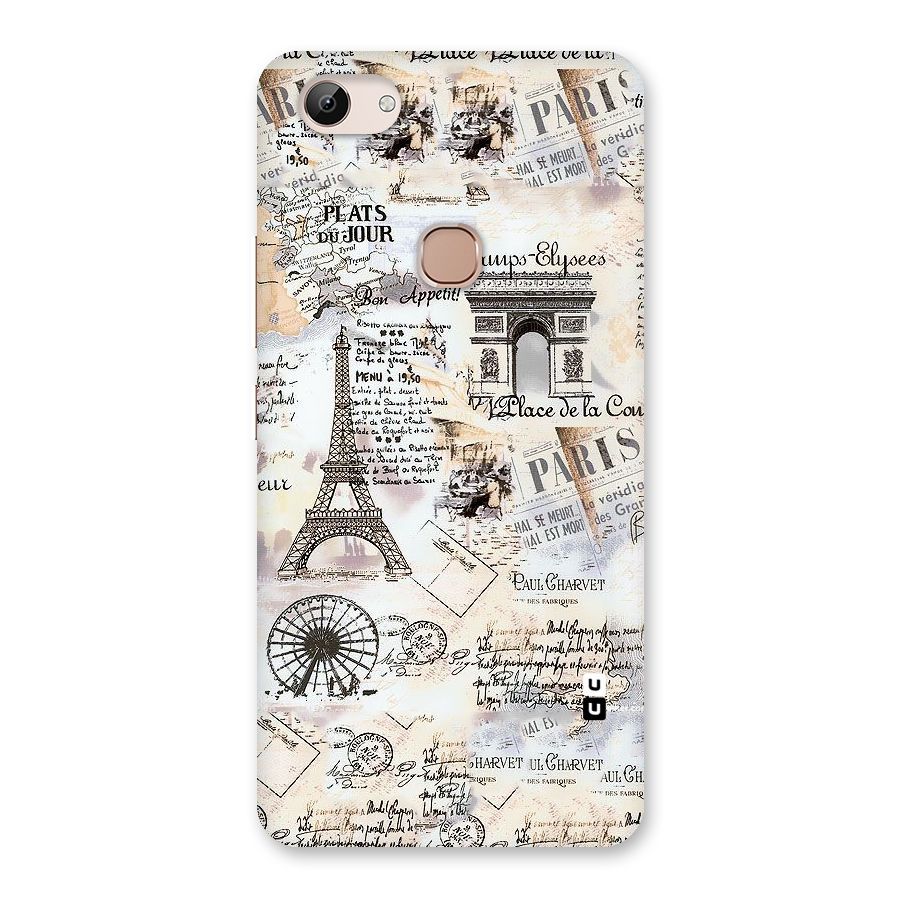Paris Paper Back Case for Vivo Y83