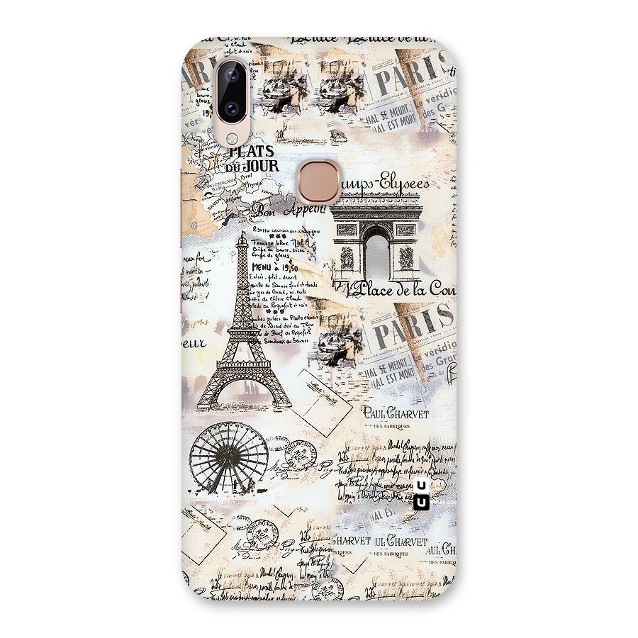 Paris Paper Back Case for Vivo Y83 Pro
