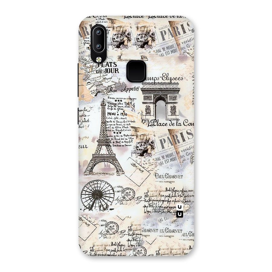Paris Paper Back Case for Vivo Y93