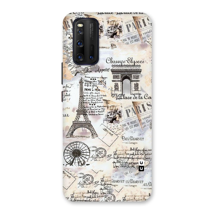 Paris Paper Back Case for Vivo iQOO 3