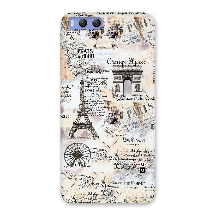 Paris Paper Back Case for Xiaomi Mi 6