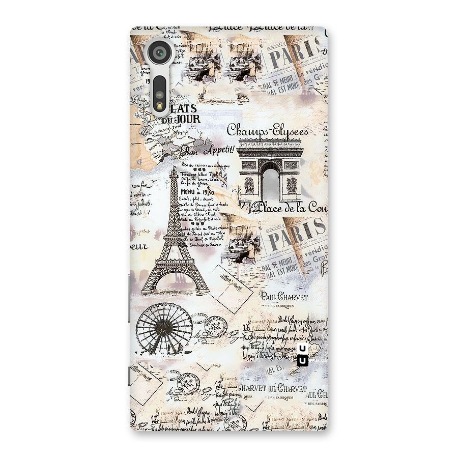 Paris Paper Back Case for Xperia XZ
