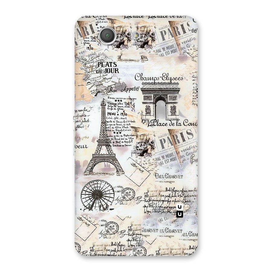 Paris Paper Back Case for Xperia Z3 Compact