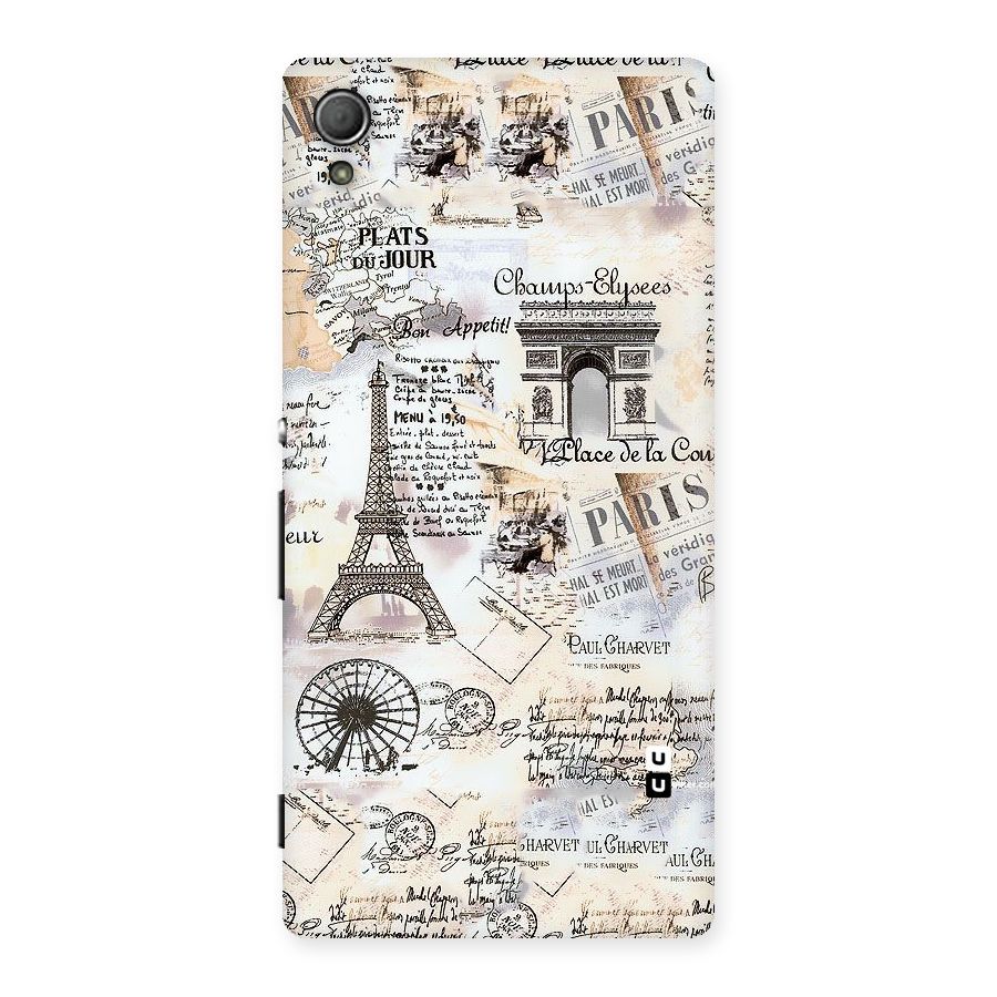 Paris Paper Back Case for Xperia Z3 Plus
