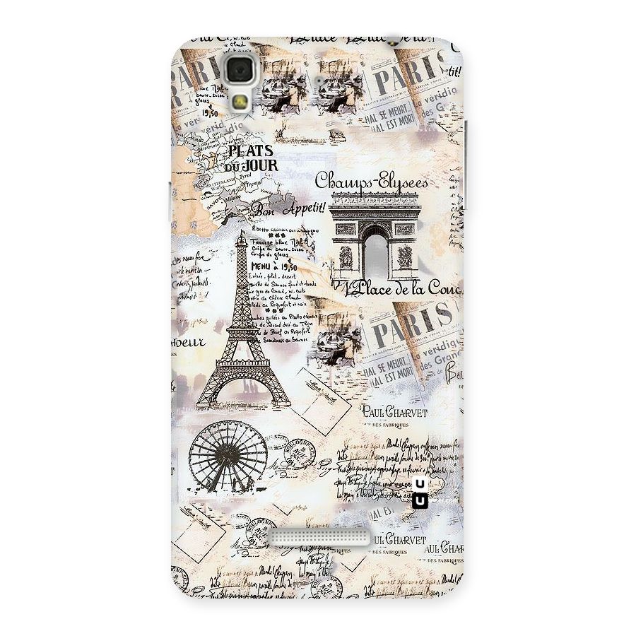 Paris Paper Back Case for YU Yureka Plus
