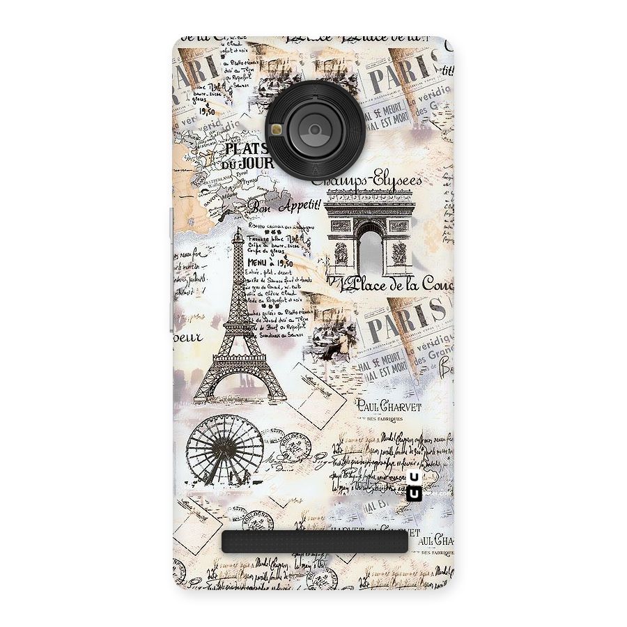 Paris Paper Back Case for Yu Yunique