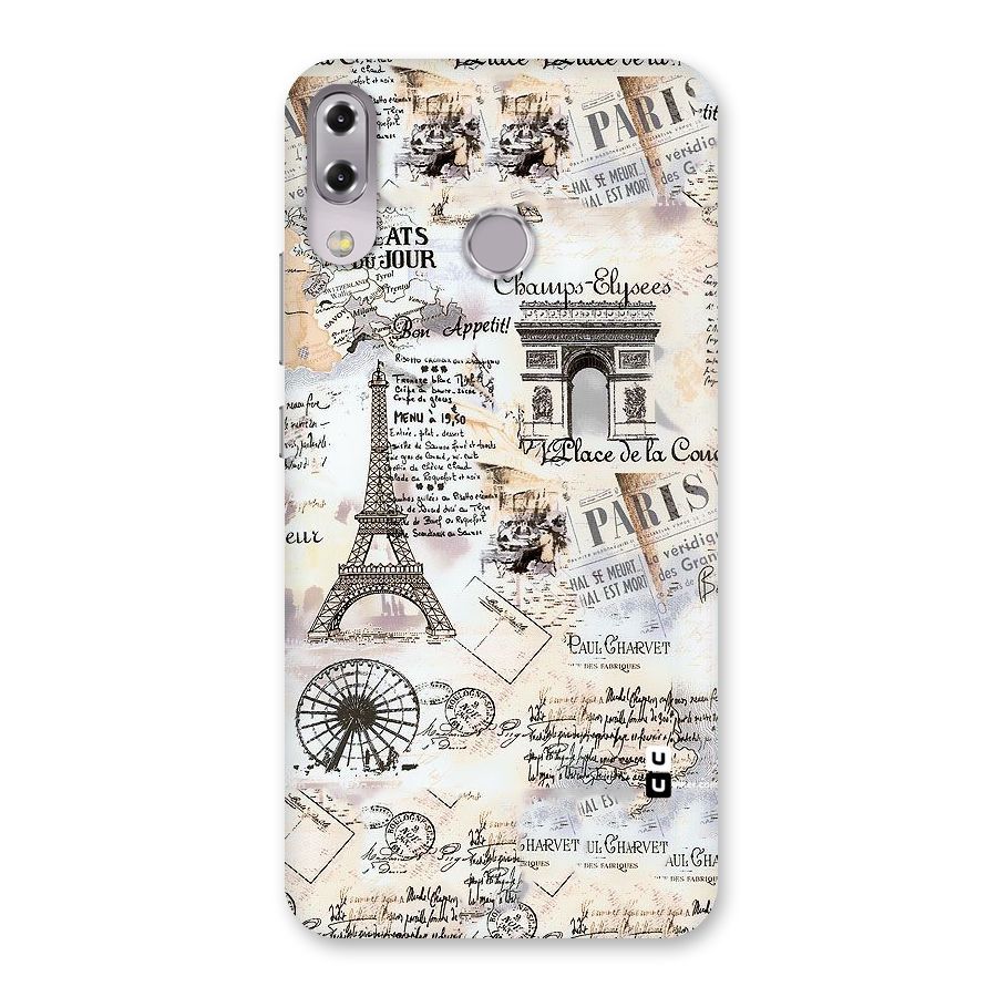 Paris Paper Back Case for Zenfone 5Z
