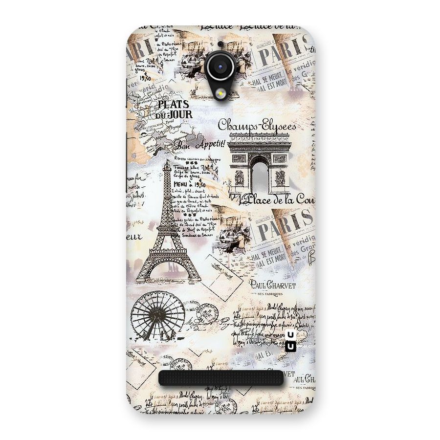 Paris Paper Back Case for Zenfone Go