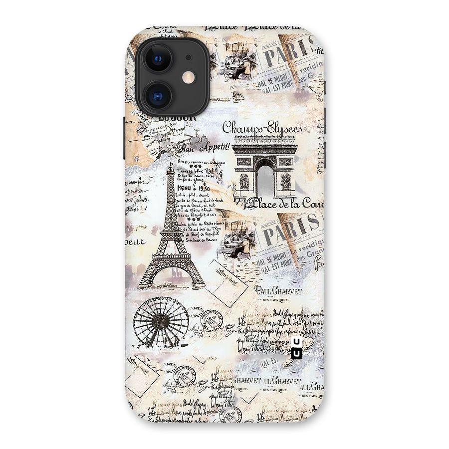 Paris Paper Back Case for iPhone 11