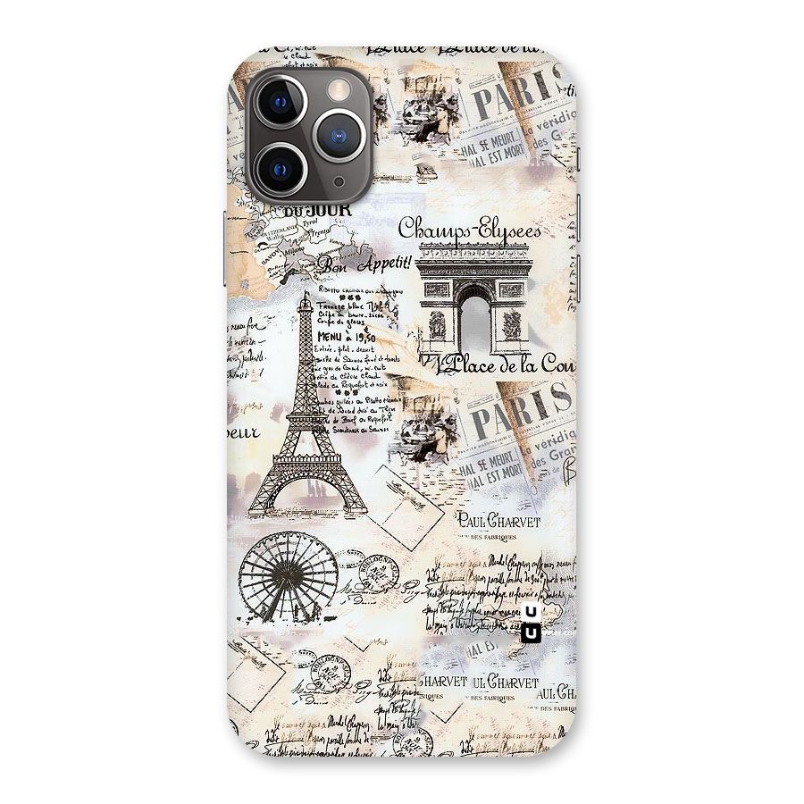 Paris Paper Back Case for iPhone 11 Pro Max