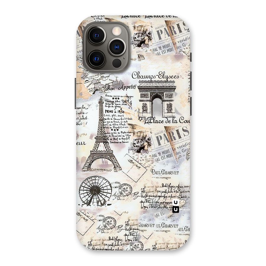 Paris Paper Back Case for iPhone 12 Pro