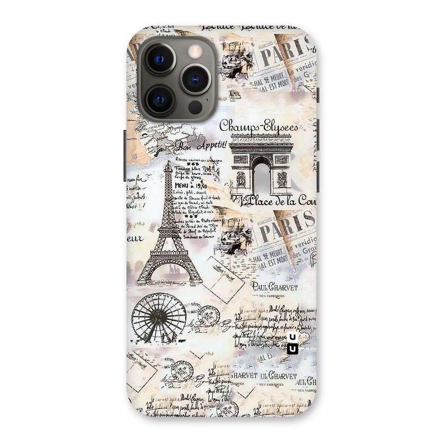 Paris Paper Back Case for iPhone 12 Pro Max