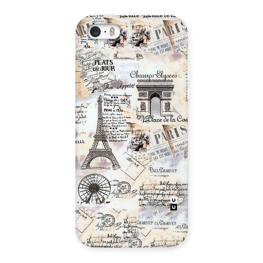 Paris Paper Back Case for iPhone 5 5S