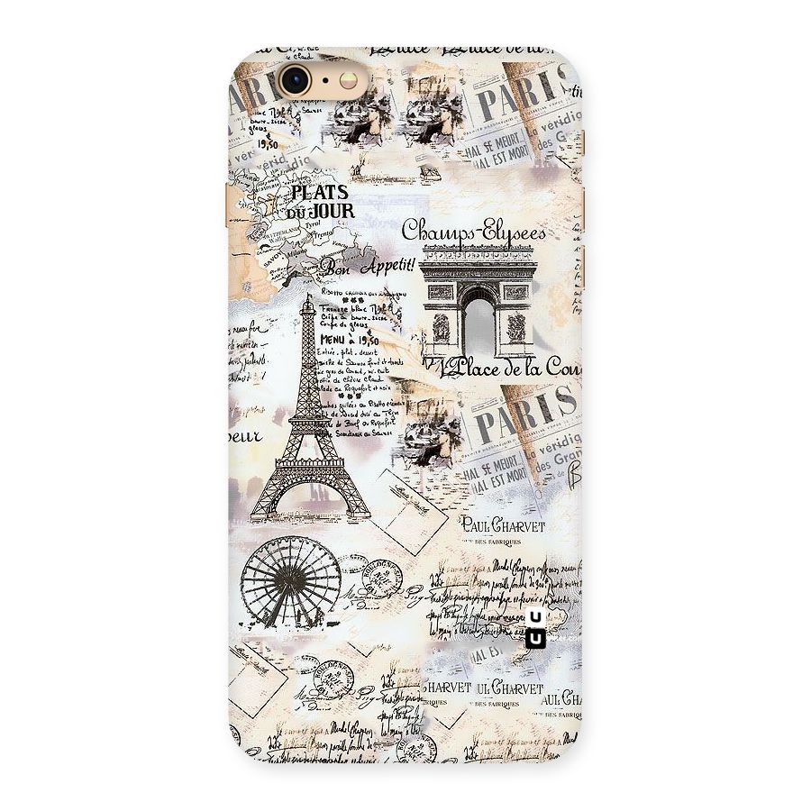 Paris Paper Back Case for iPhone 6 Plus 6S Plus