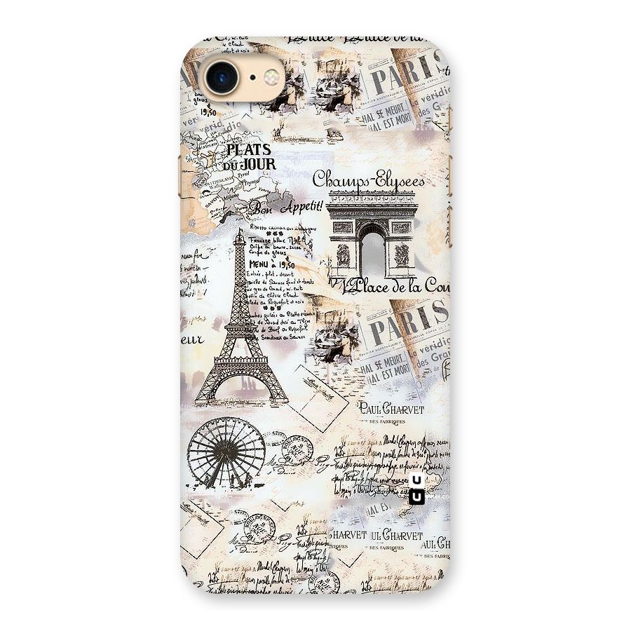 Paris Paper Back Case for iPhone 7