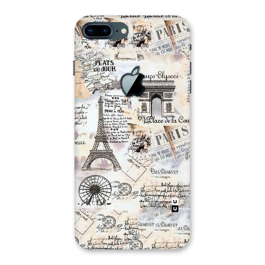 Paris Paper Back Case for iPhone 7 Plus Apple Cut